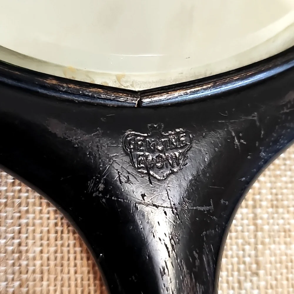 Victorian Art Nouveau Beveled Hand Mirror